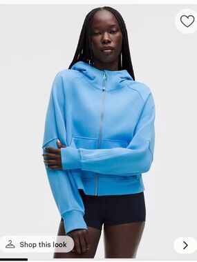 lululemon athletica Scuba oversized full  zip hoodie Ocean Wave Size XS